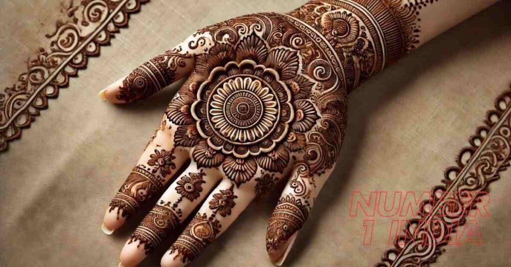 unique mehndi design for wedding 